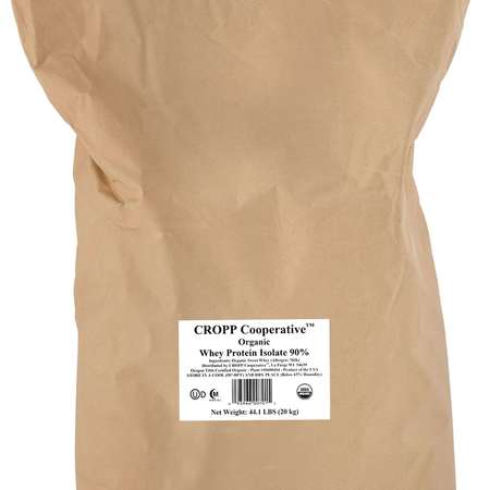 Organic Valley Cropp Cooperative Powder Whey Protein Concentrate 90% Dry 44.1lbs Ov Organic 40225368